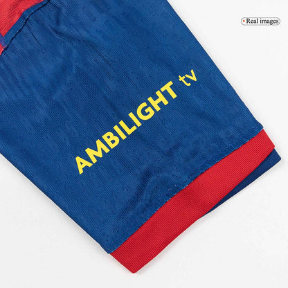 Maillot Extérieur Barcelone 2025/26 Rouge&Bleu Joueur