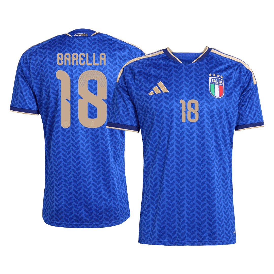 Barella #18 Italy Home Shirt - 2026 World Cup Blue - Super
