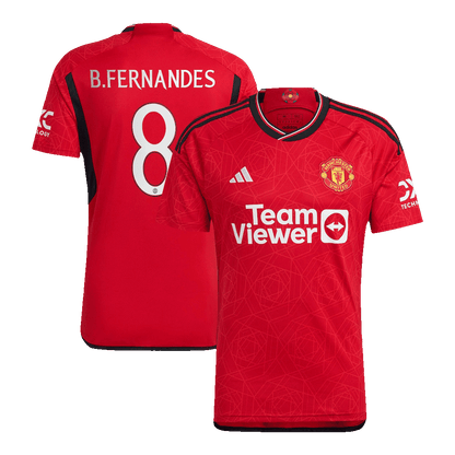 B.FERNANDES #8 Maillot Domicile Manchester United 2023/24 Rouge - LDC