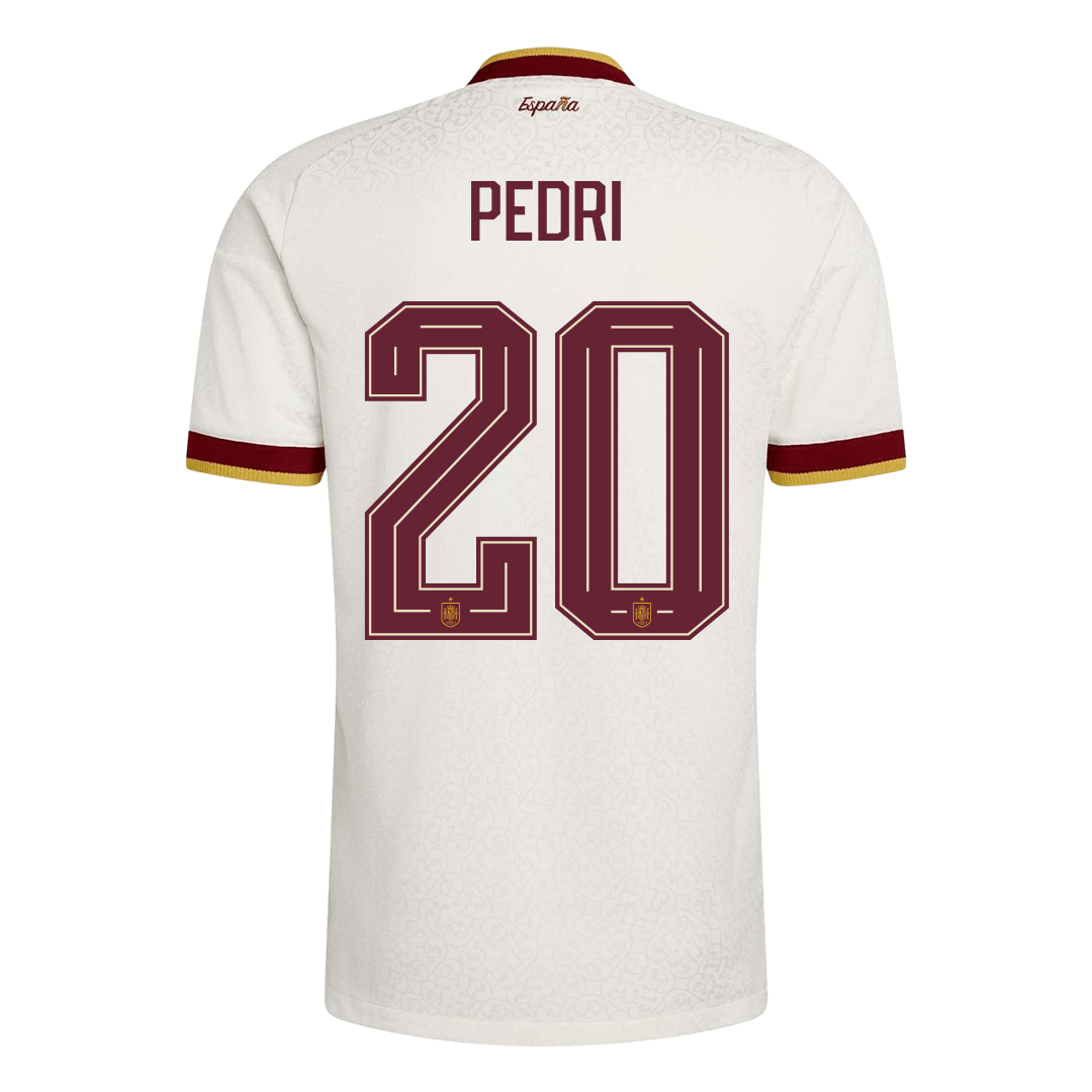 PEDRI #20 Spain Away Jersey - 2026 World Cup White Player