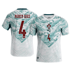 RÚBEN DIAS #4 Portugal Maillot Extérieur - Coupe du Monde 2026 Blanc&Vert