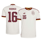 RODRIGO #16 Espagne Maillot Extérieur - Coupe du Monde 2026 Blanc Joueur