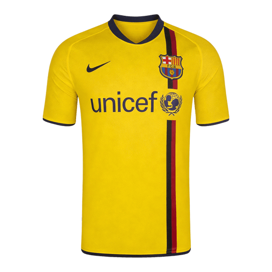 Maillot Rétro Extérieur Barcelone 2008/10 Jaune