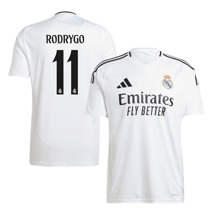 RODRYGO #11 Real Madrid Maillot Domicile 2024/25 Blanc