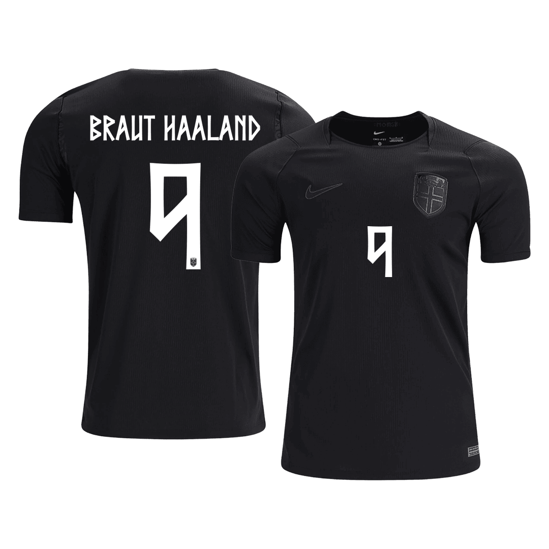 BRAUT HAALAND #9 Norway Away Jersey - World Cup 2026 Black