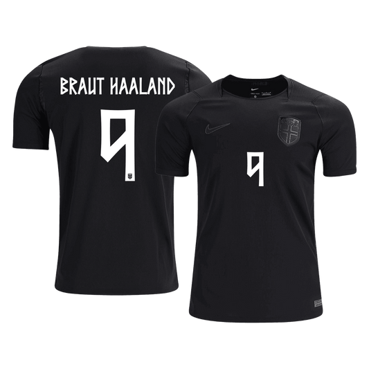 BRAUT HAALAND #9 Norway Away Jersey - World Cup 2026 Black