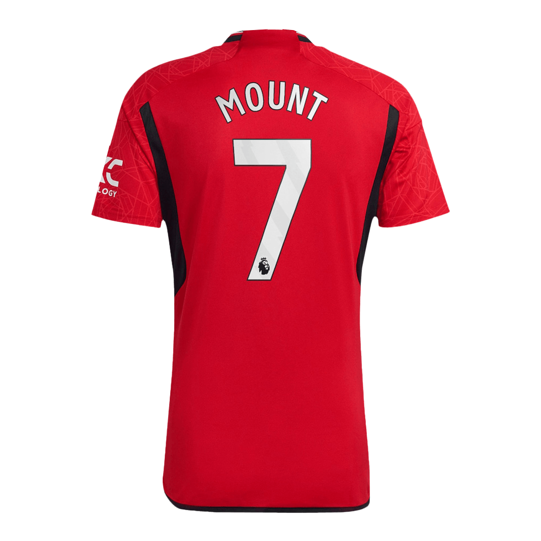 MOUNT #7 Manchester United Domicile Maillot 2023/24 Rouge