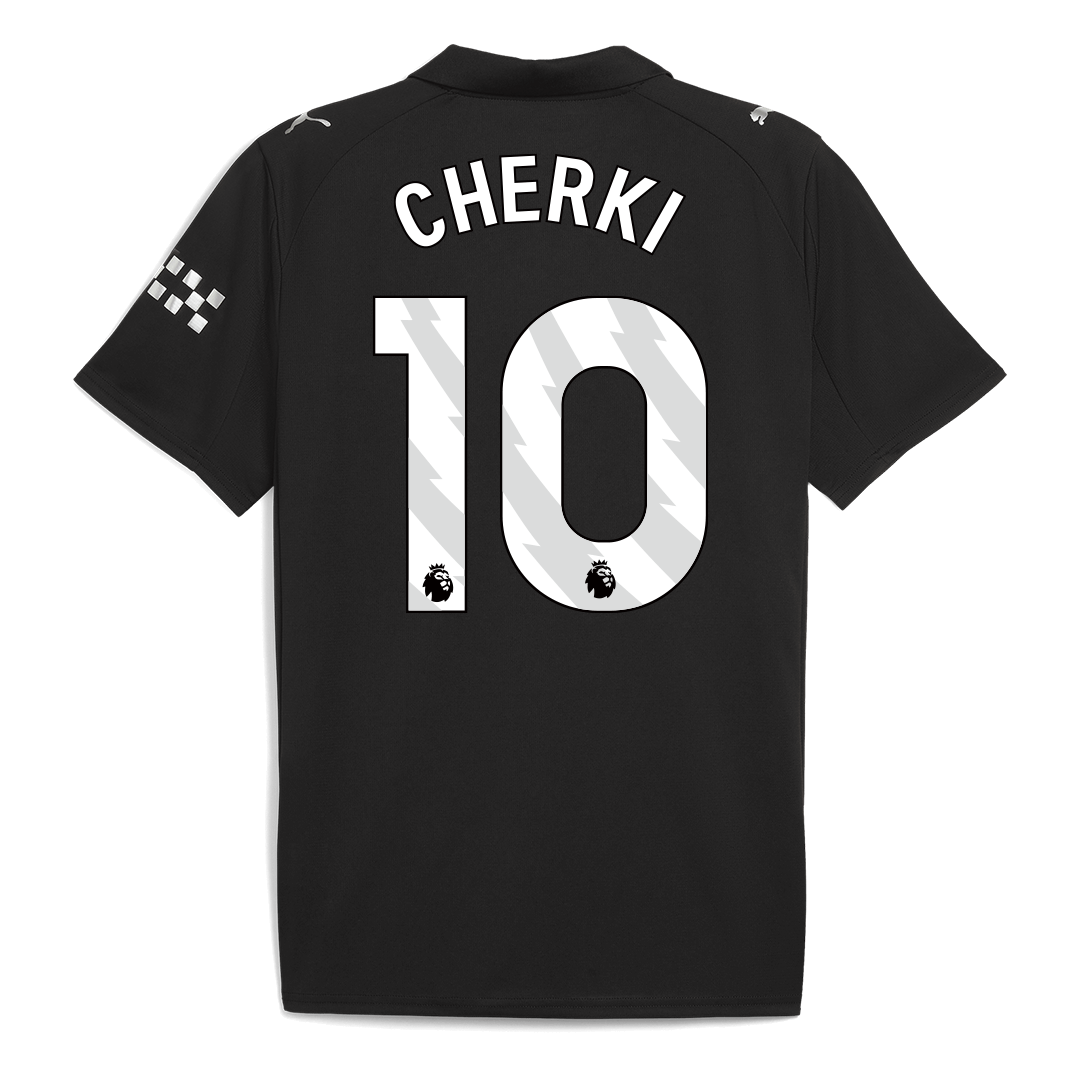 Maillot Extérieur CHERKI #10 Manchester City 2025/26 Noir