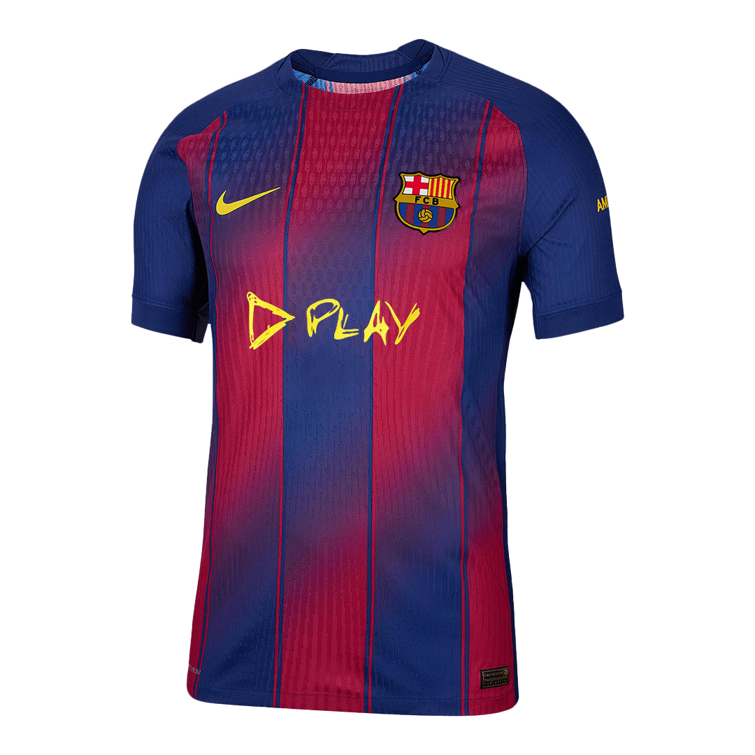 Maillot Domicile Barcelone 2025/26 Rouge et Bleu Joueur