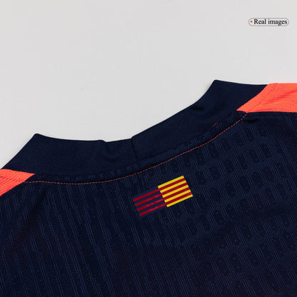 PEDRI #8 Barcelone Troisième Maillot 2025/26 Orange Joueur - UCL