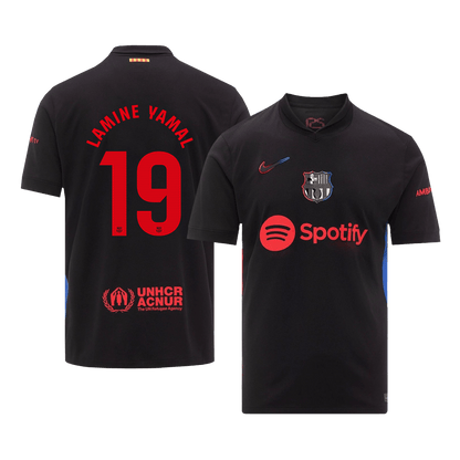 LAMINE YAMAL #19 Barcelone Maillot Extérieur 2024/25 Noir