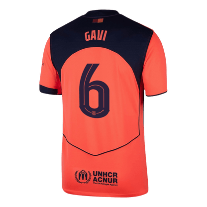 GAVI #6 Maillot Domicile Barcelone 2025/26 Orange - UCL