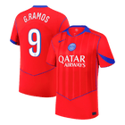 G.RAMOS #9 PSG Troisième Maillot 2025/26 Rouge