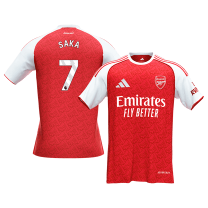 SAKA #7 Arsenal Domicile Maillot 2025/26 Rouge - Super