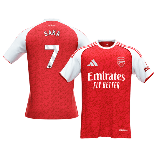 SAKA #7 Arsenal Domicile Maillot 2025/26 Rouge - Super