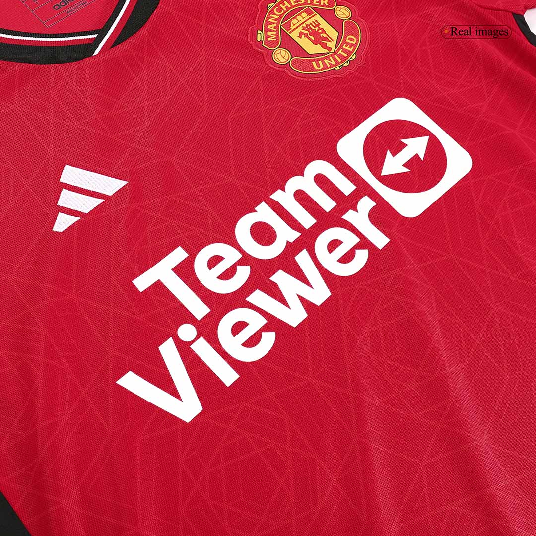 HØJLUND #11 Maillot Domicile Manchester United 2023/24 Rouge