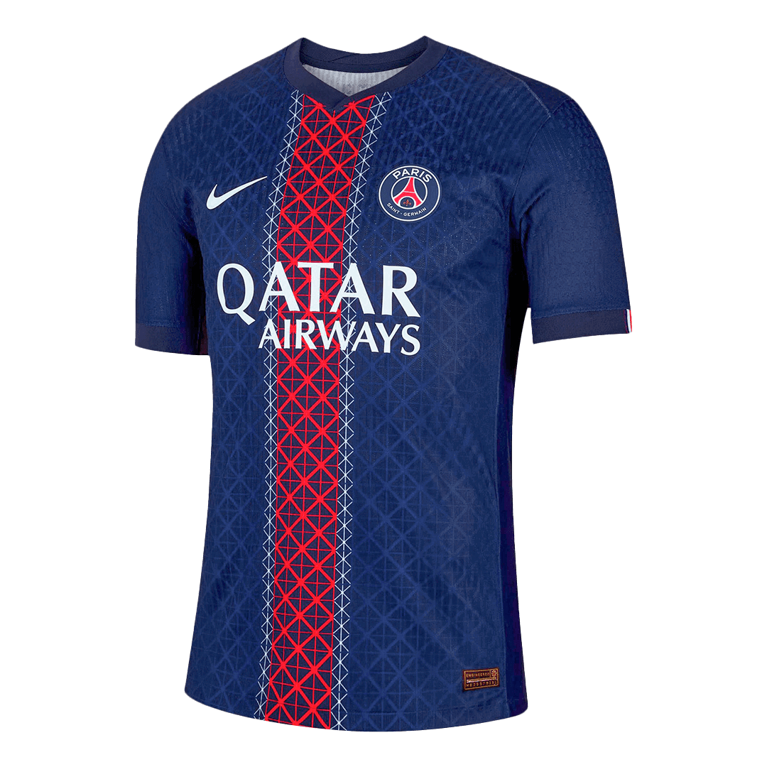 JOÃO NEVES #87 Maillot Domicile PSG 2025/26 Bleu marine Joueur