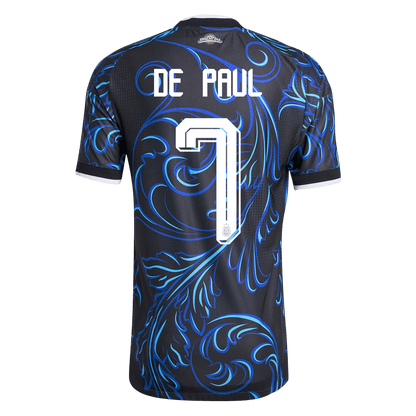 DE PAUL #7 Argentine Maillot Extérieur - Coupe du Monde 2026 Noir Joueur