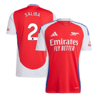SALIBA #2 Arsenal Domicile Maillot 2024/25 Rouge