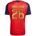 CAMPEONES #26 Espagne Domicile Maillot - Coupe du Monde 2026 Rouge - Super