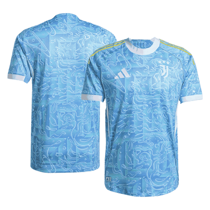 Maillot Extérieur Juventus Joueur 2025/26 Bleu