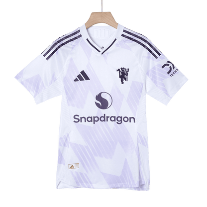 B.FERNANDES #8 Manchester United Extérieur Maillot 2025/26 Blanc Joueur