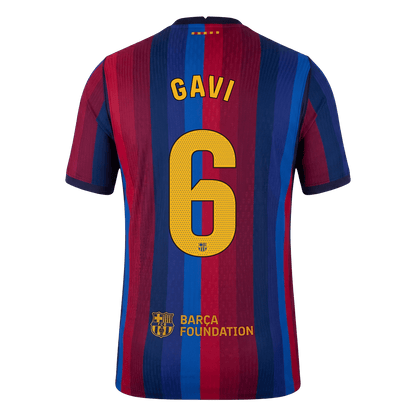 GAVI #6 Barcelona Domicile Maillot 2026/27 Rouge&Bleu Joueur