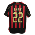 Retro KAKA' #22 AC Milan Maillot Domicile 2006/07 Rouge&Noir