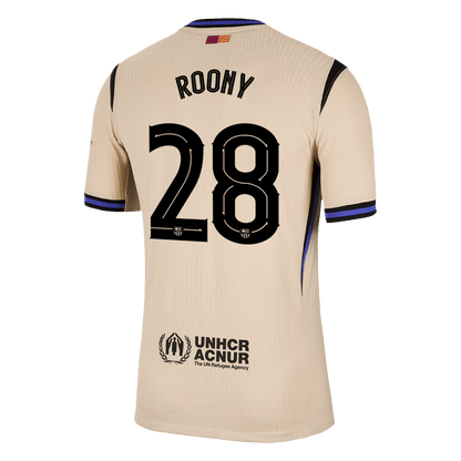 ROONY #28 Barcelona Extérieur Maillot 2025/26 Jaune Joueur - UCL