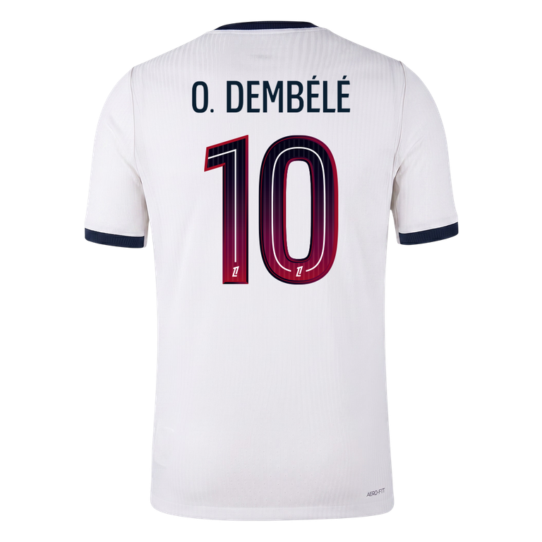 O. DEMBÉLÉ #10 PSG Extérieur Maillot 2026/27 Blanc Joueur
