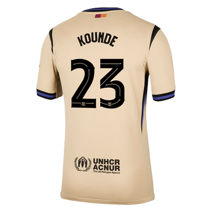 KOUNDE #23 Maillot Extérieur Barcelone 2025/26 Jaune - UCL