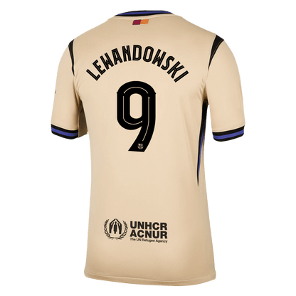 LEWANDOWSKI #9 Barcelona Maillot Extérieur 2025/26 Jaune - UCL