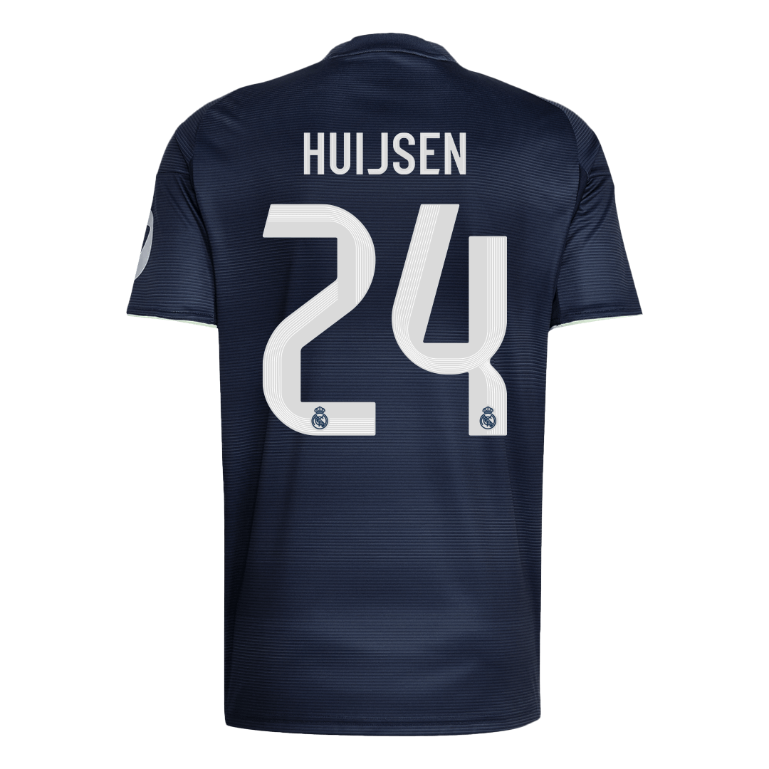 HUIJSEN #24 Real Madrid Maillot Extérieur 2025/26 Bleu marine - Super