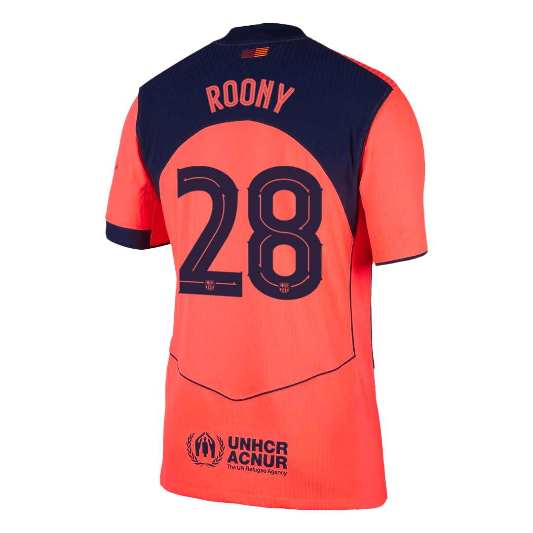 ROONY #28 Barcelona Third Maillot 2025/26 Orange Joueur