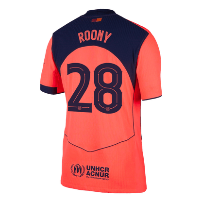 ROONY #28 Barcelona Third Maillot 2025/26 Orange Joueur