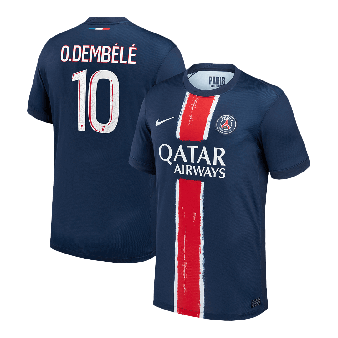 O.DEMBÉLÉ #10 Maillot Domicile PSG 2024/25 Bleu marine