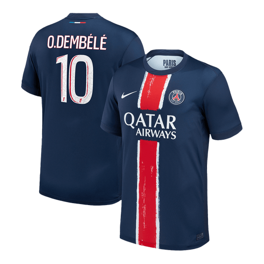O.DEMBÉLÉ #10 Maillot Domicile PSG 2024/25 Bleu marine