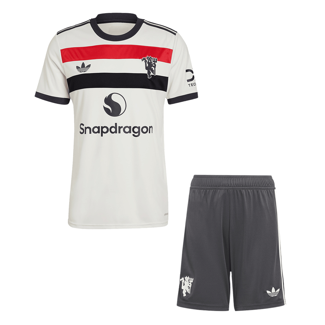 Manchester United Third Maillot Kit 2024/25 Blanc