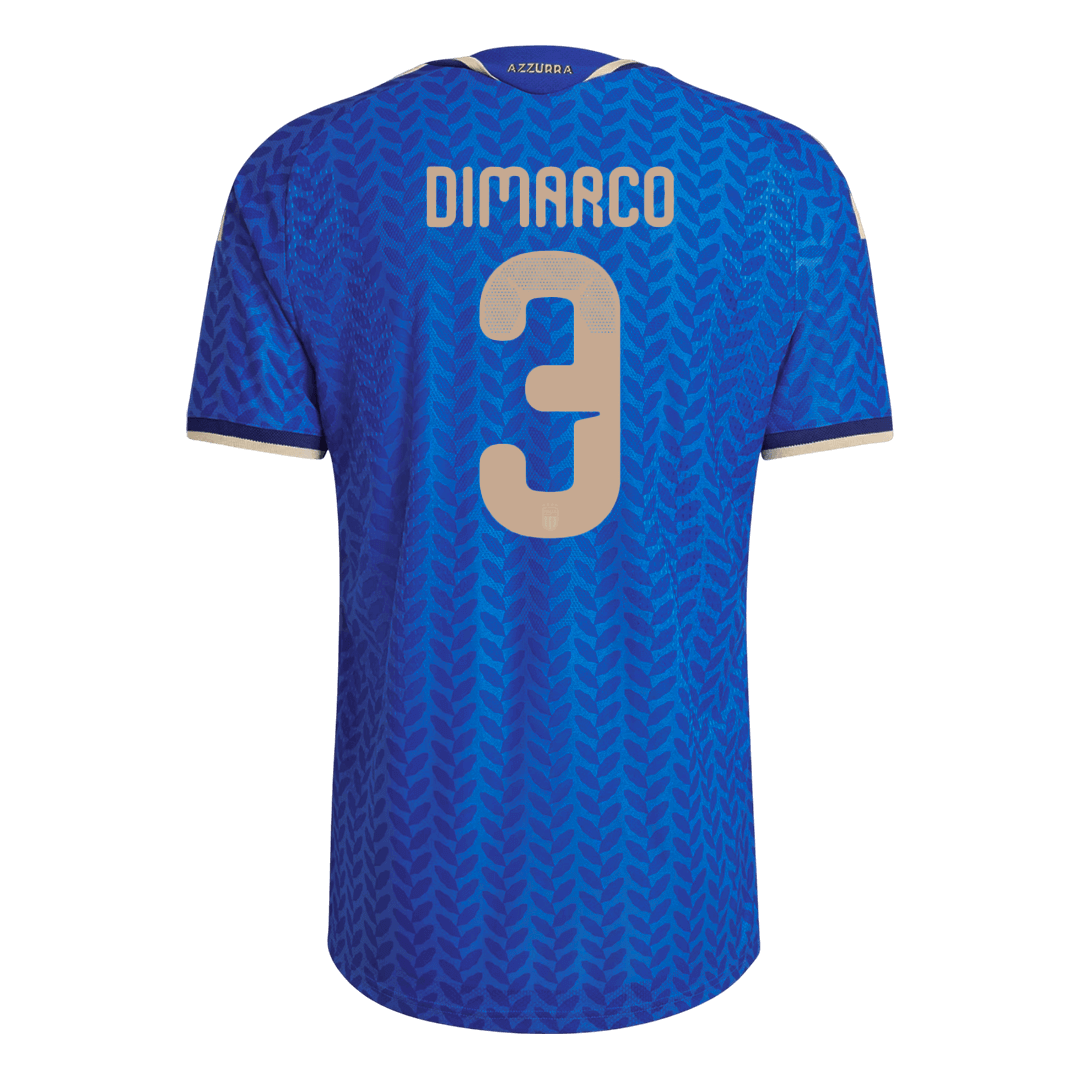 Maillot Domicile Italie #3 DIMARCO - Joueur Coupe du Monde 2026 Bleu