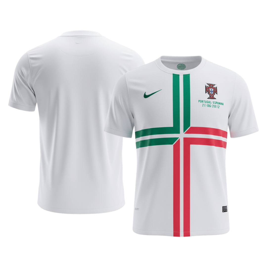 Maillot Rétro Portugal Extérieur 2012 Blanc