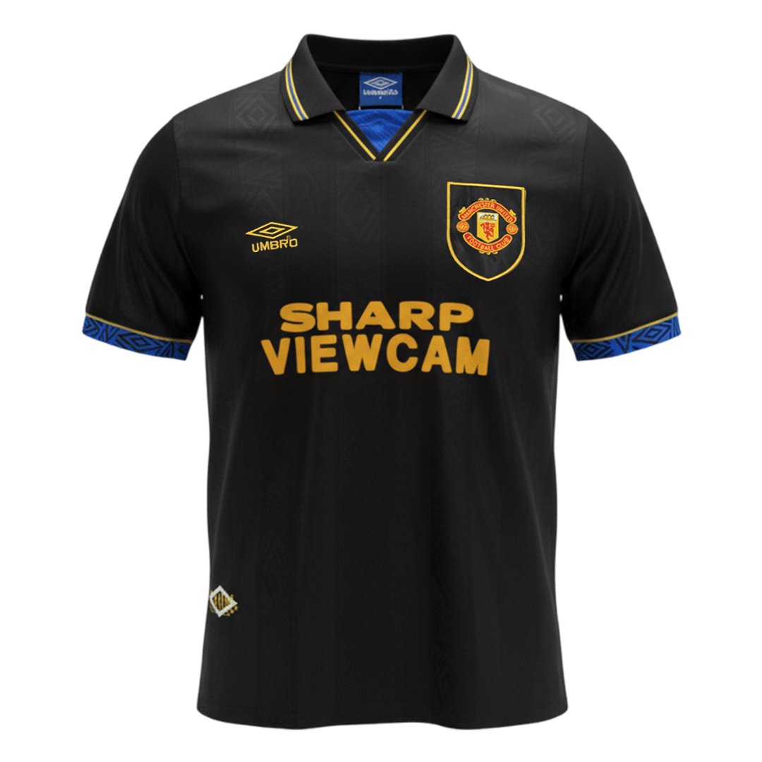 Maillot Rétro Manchester United Extérieur 1993/94 Noir