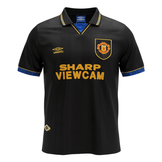 Maillot Rétro Manchester United Extérieur 1993/94 Noir