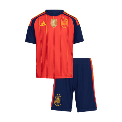 Espagne Domicile Maillot Kit - Coupe du Monde 2026 Enfant Rouge
