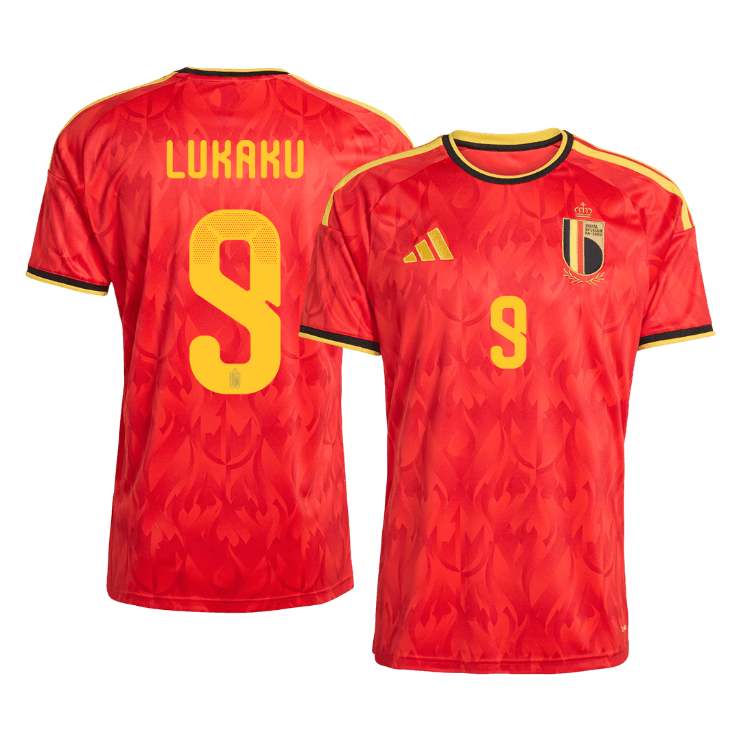 LUKAKU #9 Belgium Home Shirt - World Cup 2026 Red
