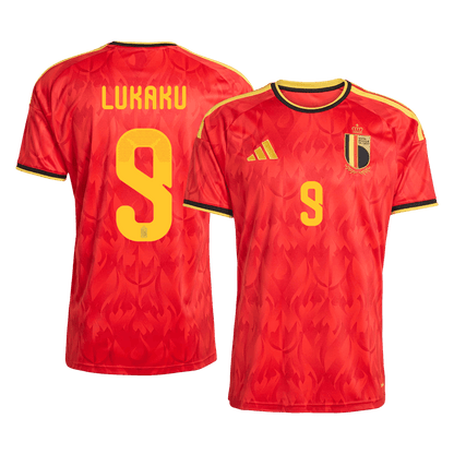 LUKAKU #9 Belgium Home Shirt - World Cup 2026 Red