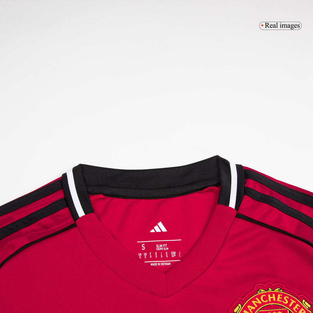 Men Manchester United Domicile Maillot Kit 2025/26 Rouge - Super