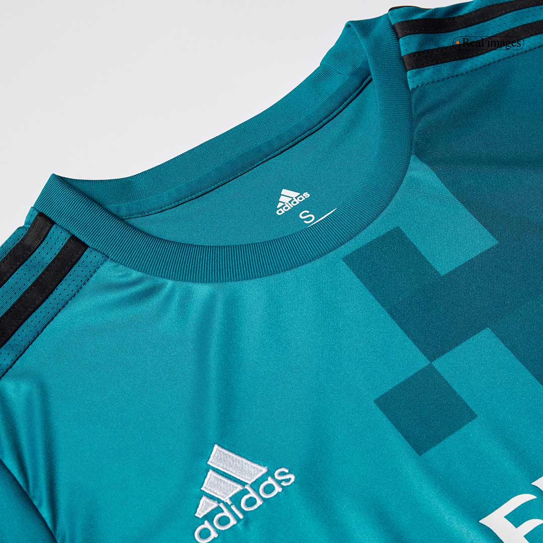Maillot rétro du Real Madrid Third 2017/18 Bleu