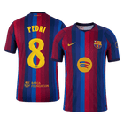 PEDRI #8 Barcelona Domicile Maillot 2026/27 Rouge&Bleu Joueur - UCL