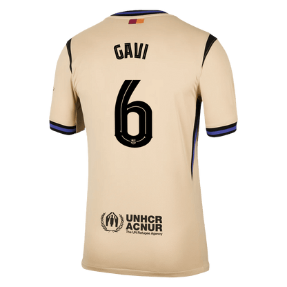 GAVI #6 Barcelone Extérieur Maillot 2025/26 Jaune - UCL