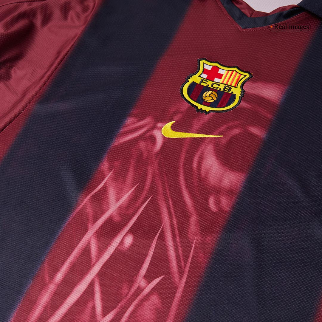 Retro Barcelona Domicile Maillot 2000/01 Rouge&Bleu